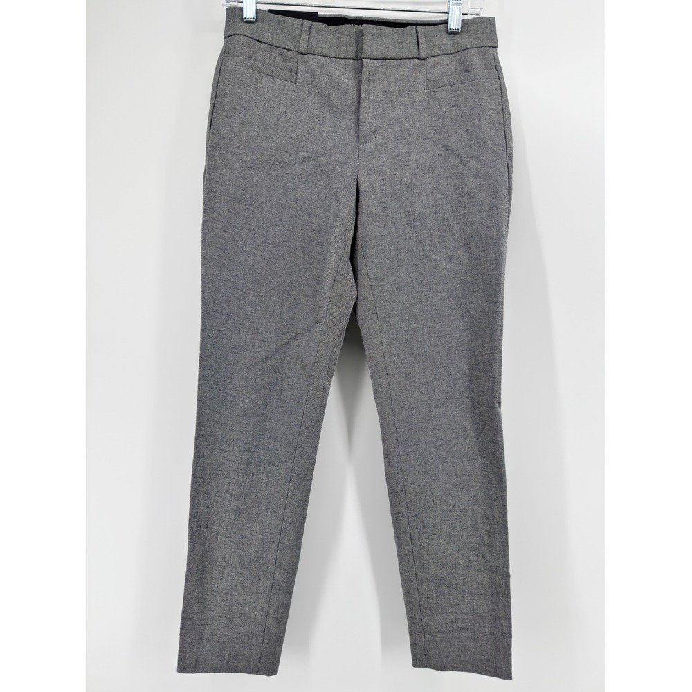 Banana Republic Sloan Pants Womens 2 Gray Washable Slimming Bi-Stretch Mid Rise